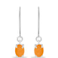 Pendientes de Plata con Jade Amarillo