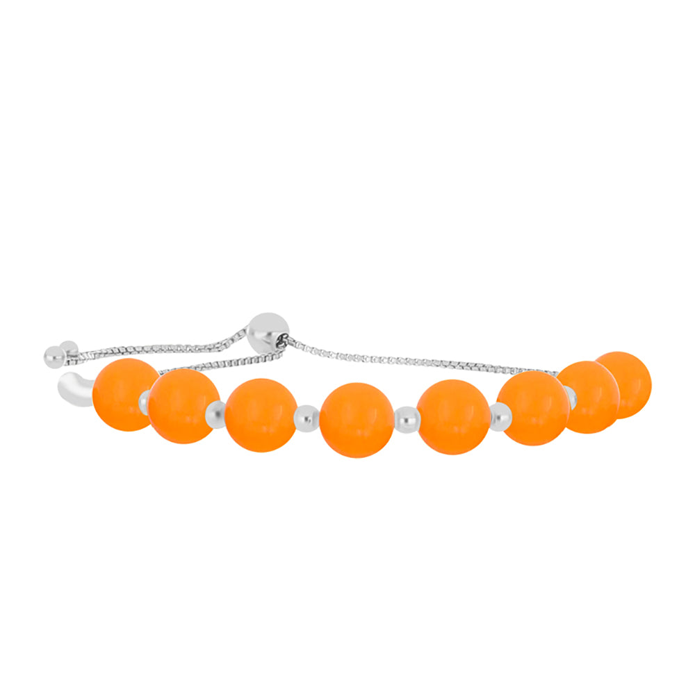 Pulsera de Plata con Jade Amarillo