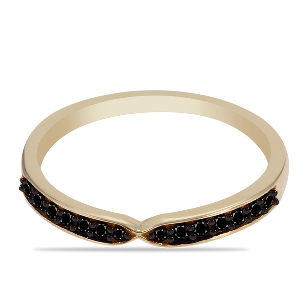Anillo de Plata Bañada en Oro 1 
