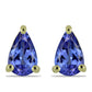 Pendientes de Oro 9K con Tanzanita AAA