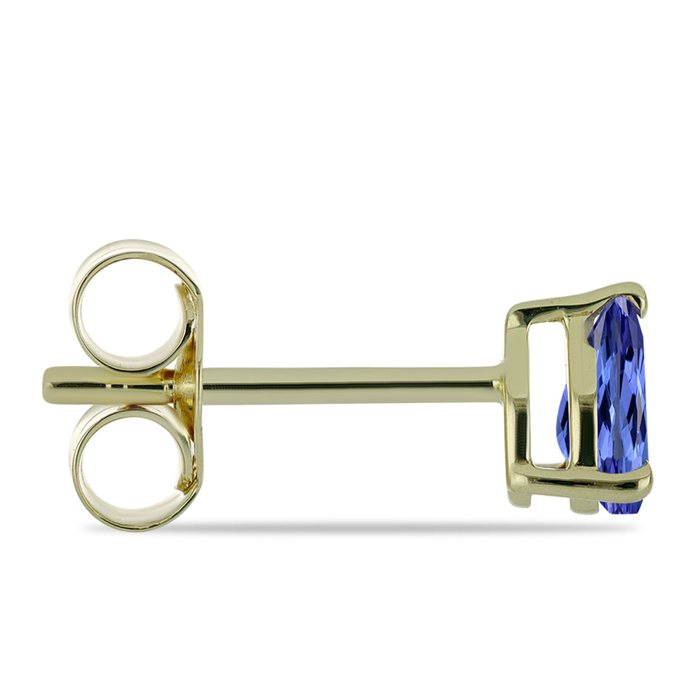 Pendientes de Oro 9K con Tanzanita AAA 2 