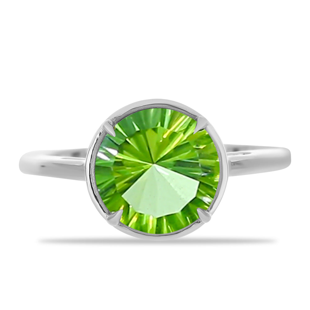 Anillo de Plata con Cuarzo Verde Helecho 1 