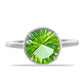 Anillo de Plata con Cuarzo Verde Helecho