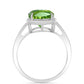 Anillo de Plata con Cuarzo Verde Helecho