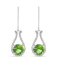 Pendientes de Plata con Cuarzo Verde Helecho