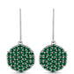 Pendientes de Plata con Turmalina Verde