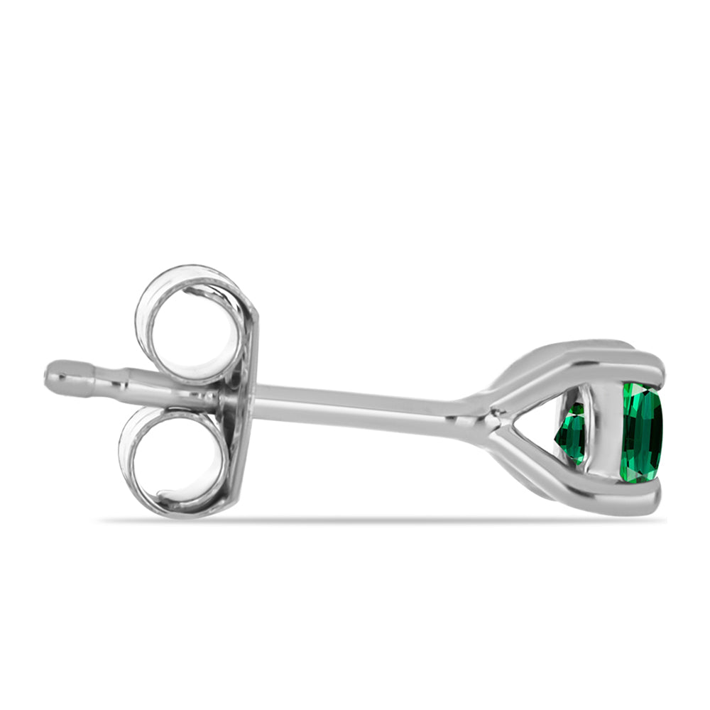 Pendientes de Plata con Turmalina Verde 2 