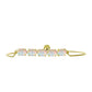Pulsera de Plata Bañada en Oro con Ópalo Welo