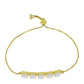 Pulsera de Plata Bañada en Oro con Ópalo Welo