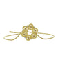 Pulsera de Plata Bañada en Oro con Diamante Champagne y Diamante blanco