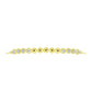 Pulsera de Plata Bañada en Oro con Diamante Champagne y Diamante blanco
