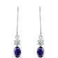 Pendientes de Plata con Lolita y Topacio Blanco