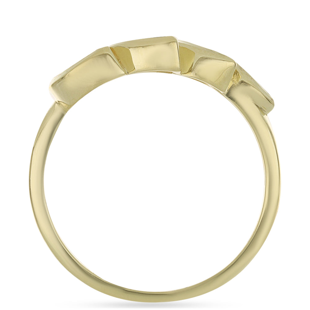 Anillo de Plata Bañada en Oro con Zafiro Arco Iris Rosebery 2 