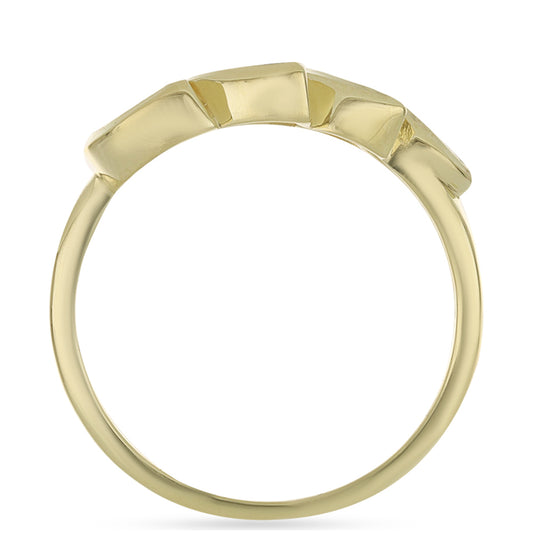 Anillo de Plata Bañada en Oro con Zafiro Arco Iris Rosebery