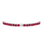 Pulsera de Plata con Rubí de Madagascar y Diamante