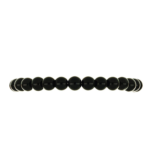 Pulsera de Plata Bañada en Oro con Ónix negro de Suwar