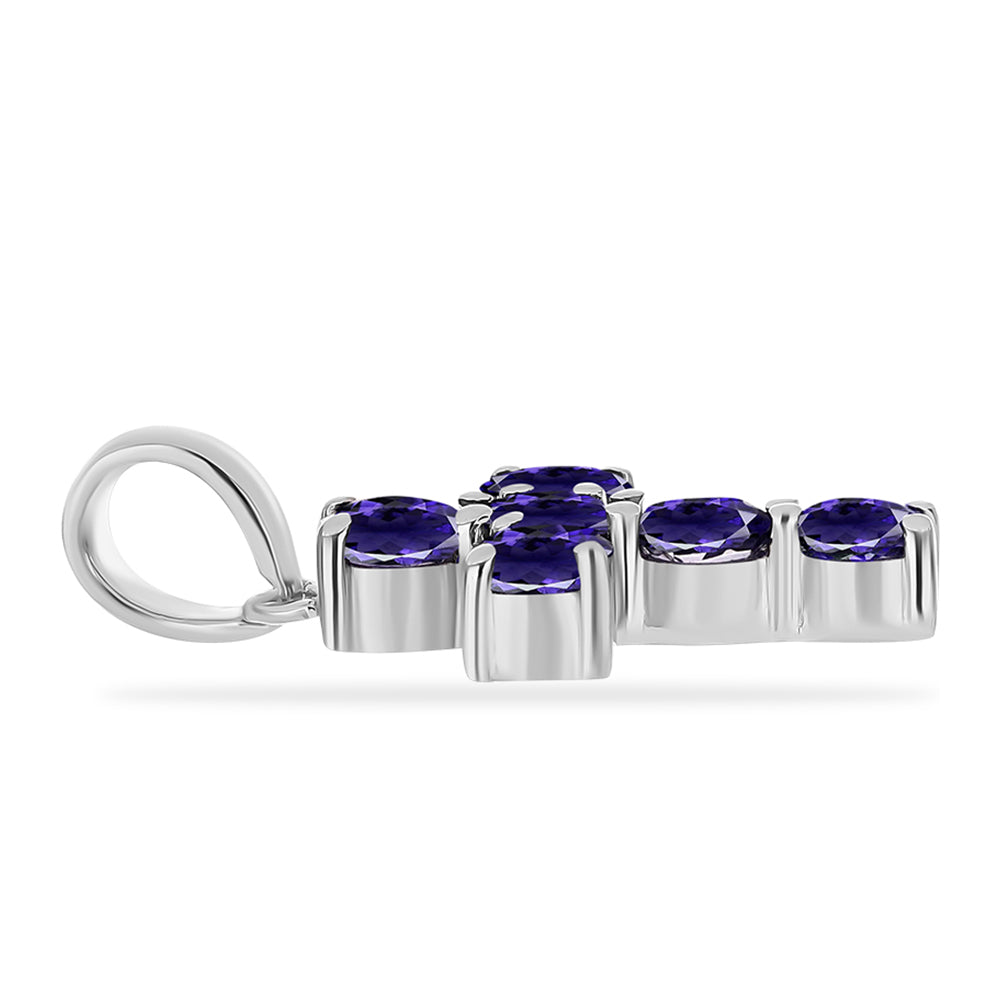 Cruz Colgante de Plata con Lolita 2 