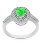 Anillo de Plata con Ópalo Hialita y Topacio Blanco