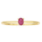 Anillo de Oro 9K con Rubí de Madagascar