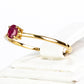 Anillo de Oro 9K con Rubí de Madagascar
