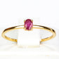 Anillo de Oro 9K con Rubí de Madagascar