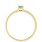 Anillo de Oro 9K con Esmeralda de Brasil