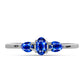 Anillo de Plata con Zafiro Azul Australiano