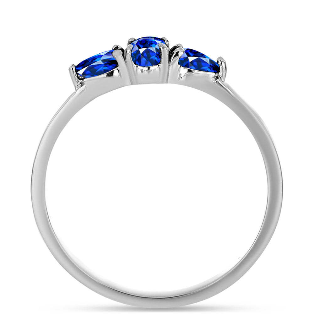 Anillo de Plata con Zafiro Azul Australiano 2 