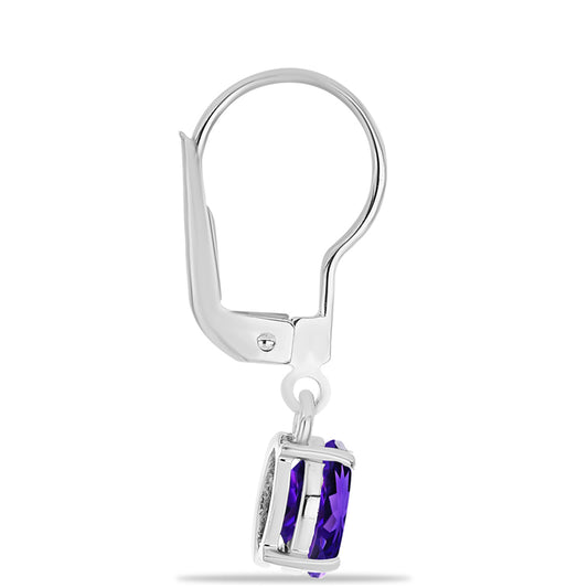 Pendientes de Plata con Amatista de Marruecos