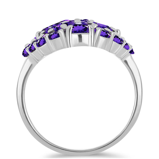 Anillo de Plata con Amatista de Marruecos