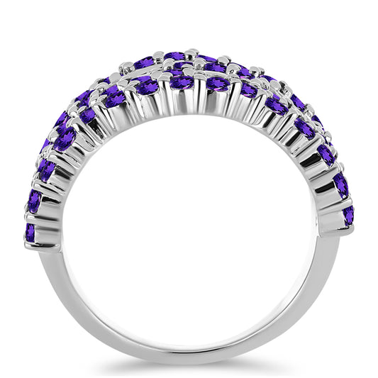 Anillo de Plata con Amatista de Marruecos