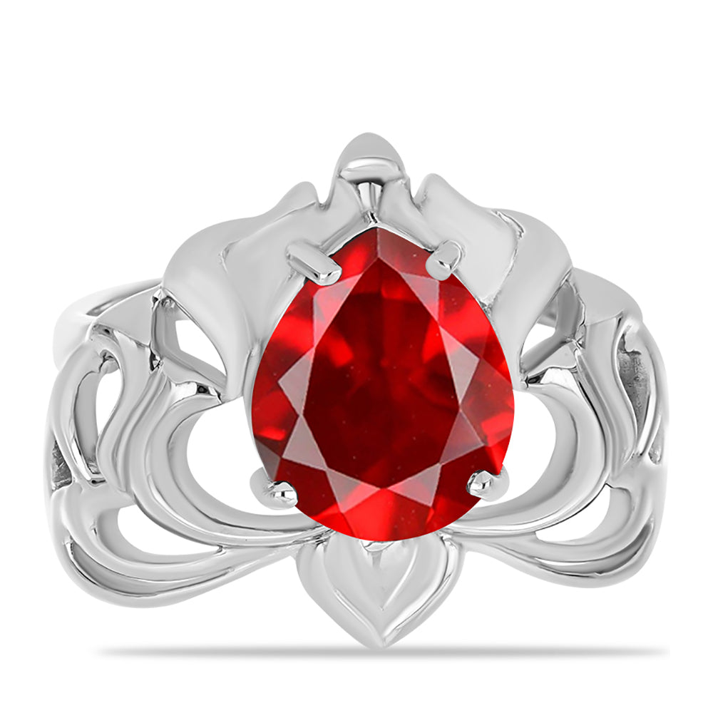 Anillo de Plata con Ágata Roja 1 