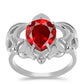 Anillo de Plata con Ágata Roja