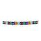 Pulsera de Plata con Amatista de Marruecos y Ágata Verde