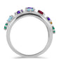 Anillo de Plata con Amatista de Marruecos y Ágata Verde