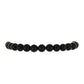 Pulsera de Plata Bañada en Oro con Espinela Negra