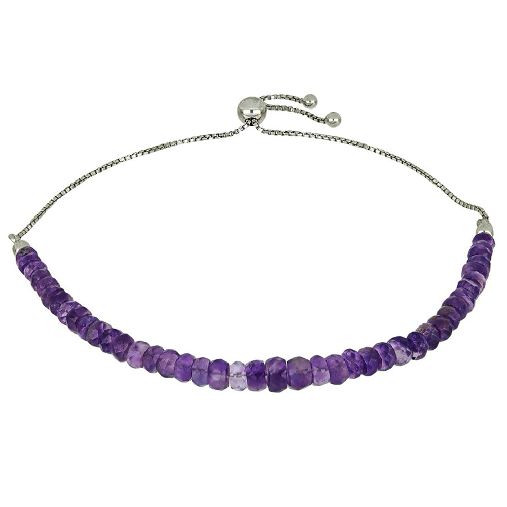 Pulsera de Plata con Amatista de Marruecos