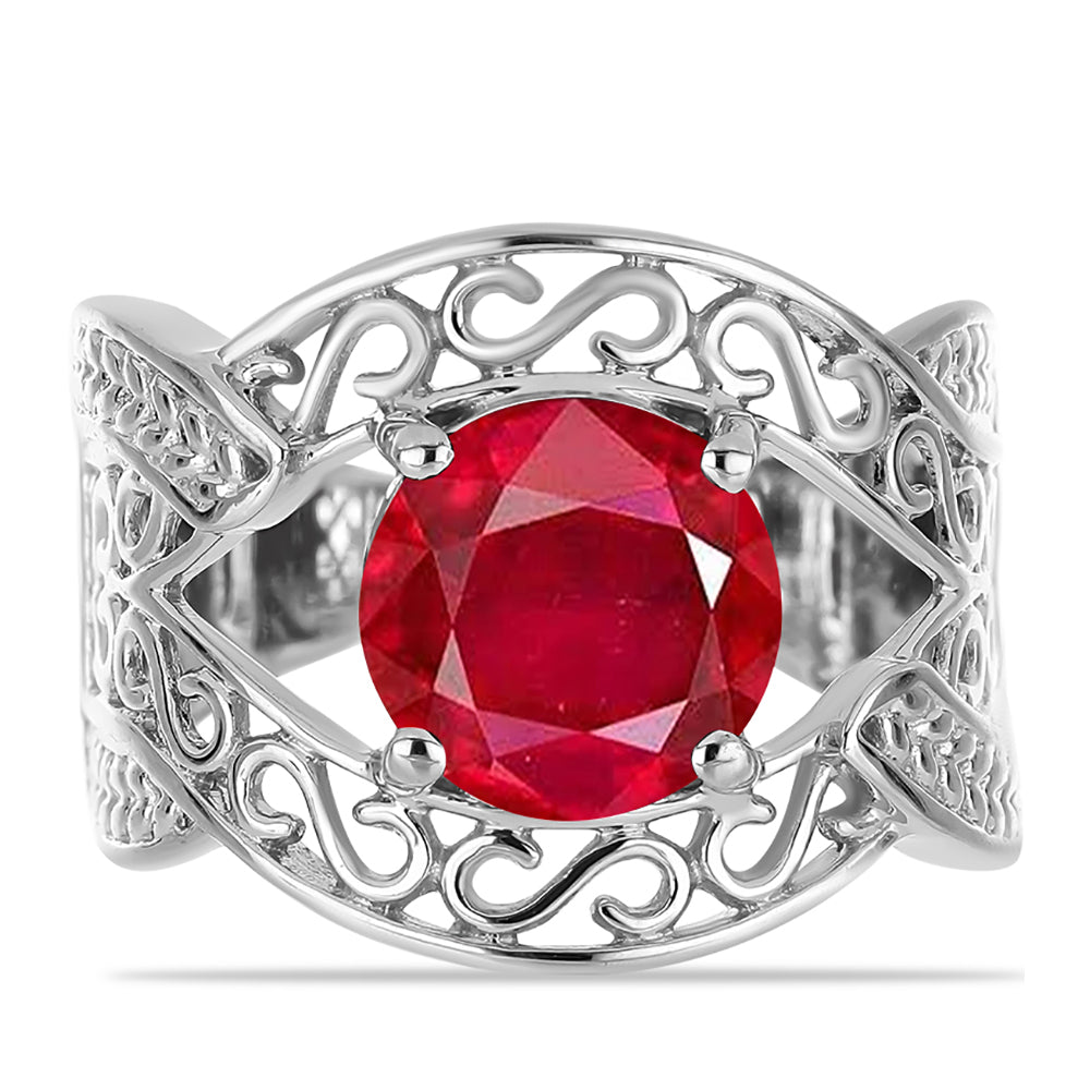 Anillo de Plata con Ágata Roja