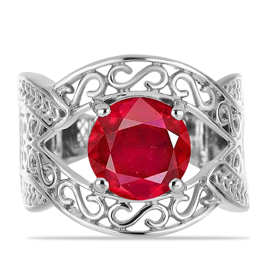 Anillo de Plata con Ágata Roja