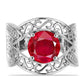 Anillo de Plata con Ágata Roja