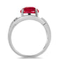 Anillo de Plata con Ágata Roja