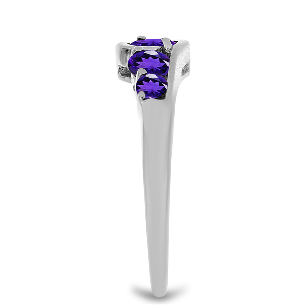 Anillo de Plata con Amatista de Marruecos