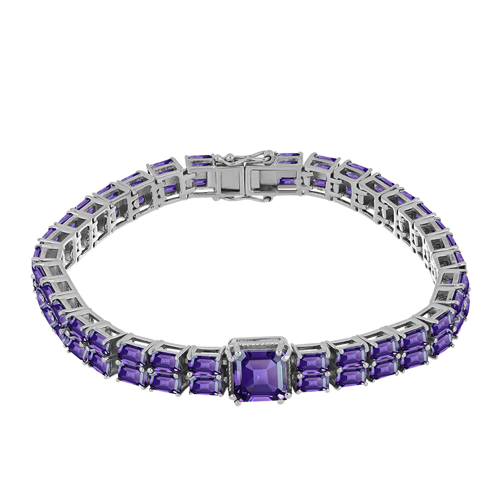 Pulsera de Plata con Amatista de Marruecos 1 