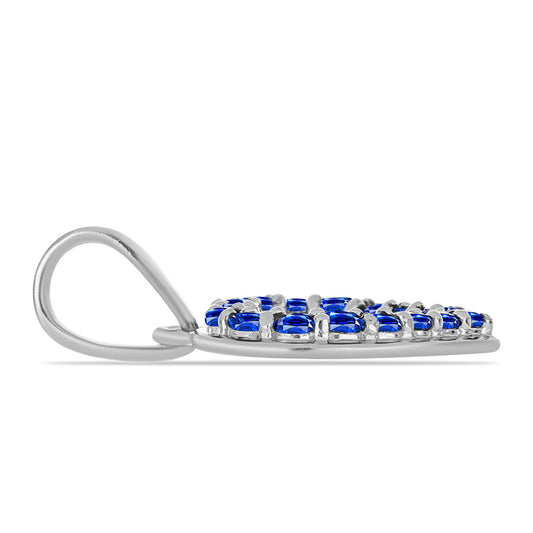 Colgante de Plata con Zafiro Azul Australiano