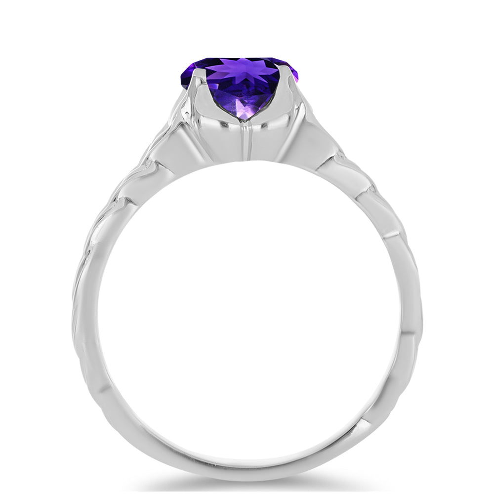 Anillo de Plata con Amatista de Marruecos 2 