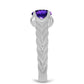 Anillo de Plata con Amatista de Marruecos