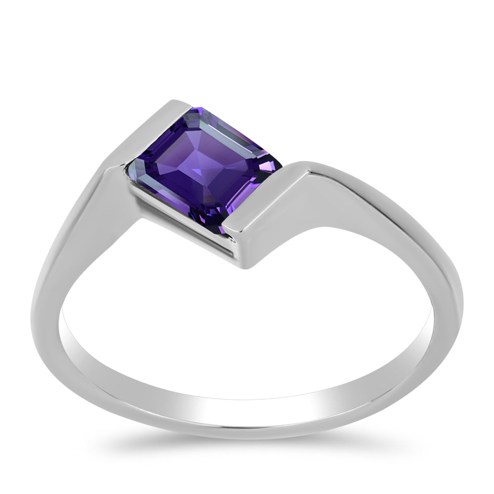 Anillo de Plata con Amatista de Marruecos