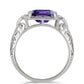 Anillo de Plata con Amatista de Marruecos