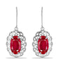 Pendientes de Plata con Ágata Roja