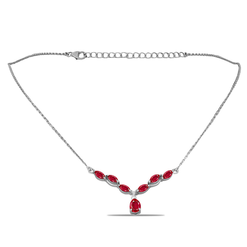 Collar de Plata con Ágata Roja 1 